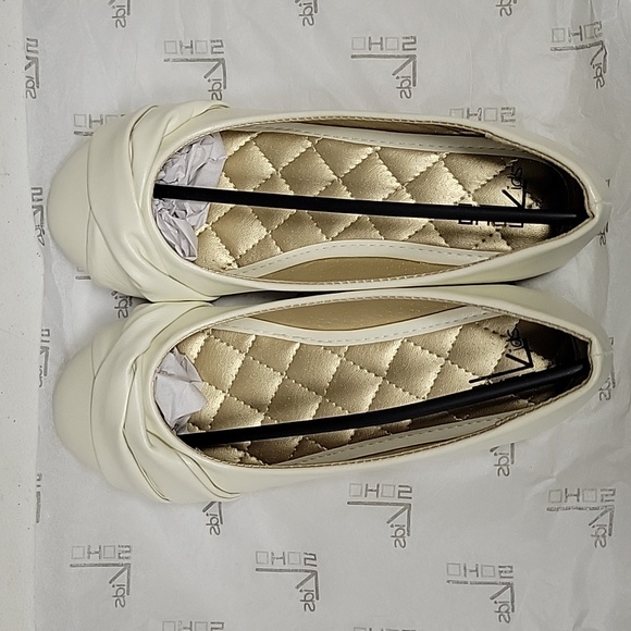 NEW Soho kids isabelle-2k little girls creme color flats - Picture 1 of 5